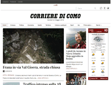 Tablet Screenshot of corrieredicomo.it